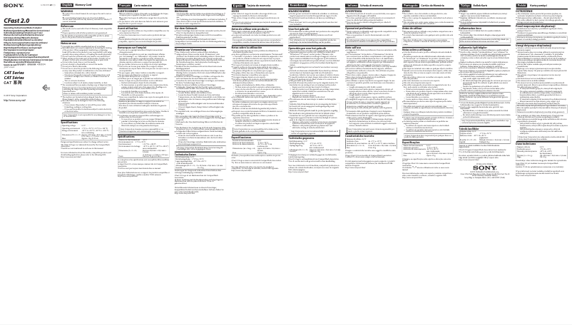 Image de la première page du manuel de l'appareil CAT-G64