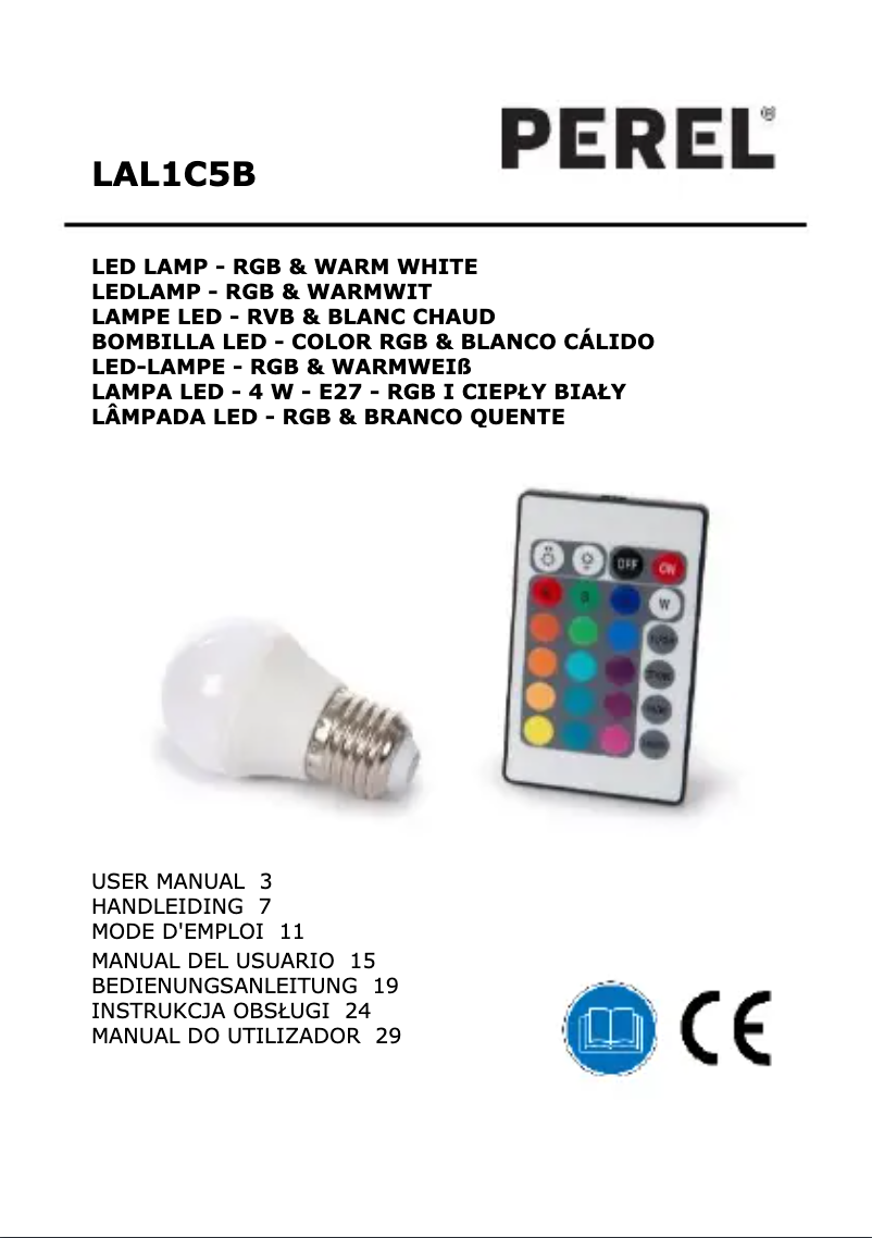 Page n°1 - Manuel utilisateur Perel LAL1C5B