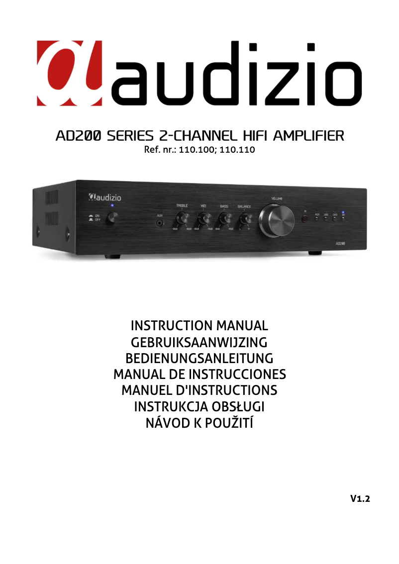 Page n°1 - Manuel utilisateur Audizio AD200