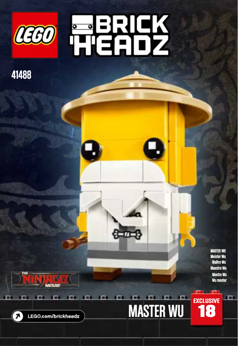 Image de la première page du manuel de l'appareil Brickheadz 41488