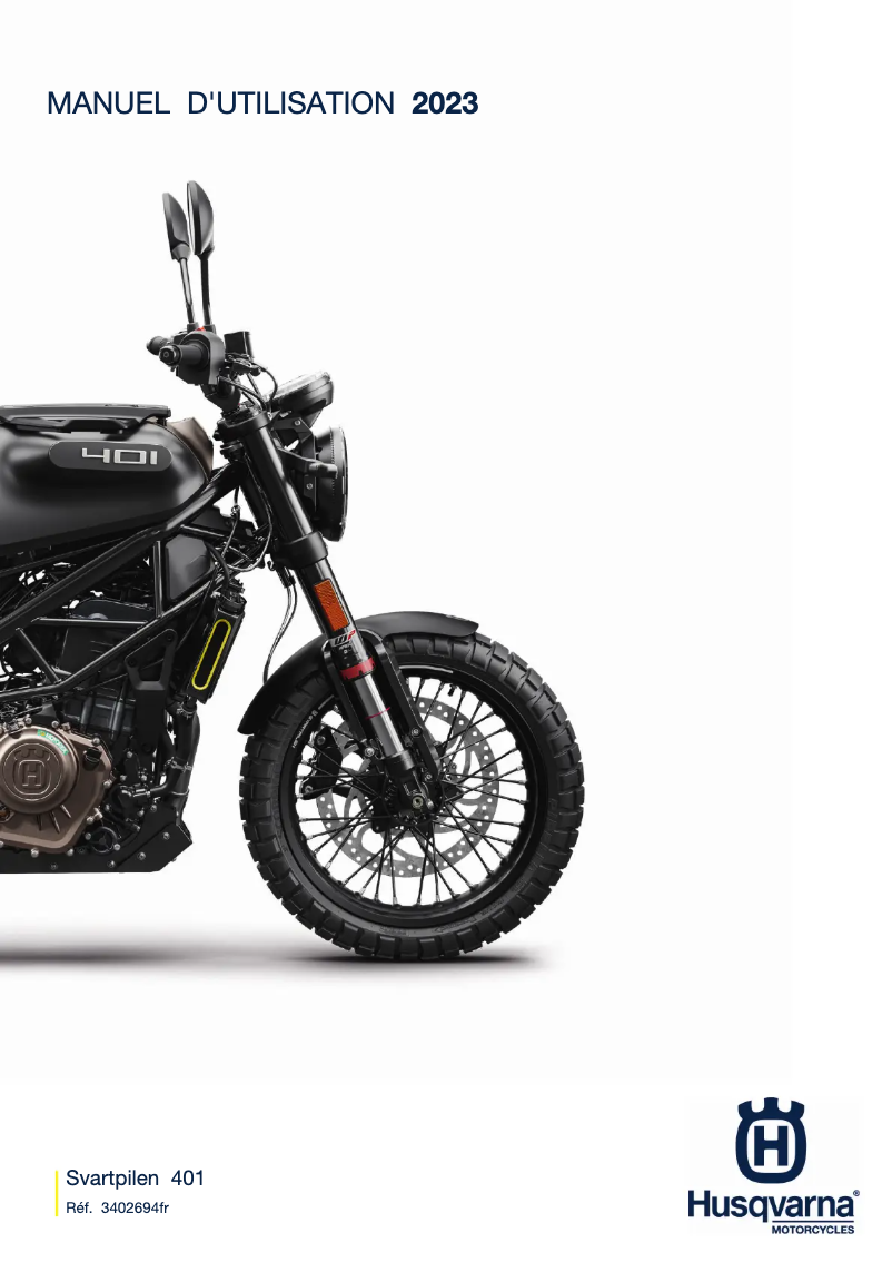 Página 1 del manual Manual de usuario Husqvarna Svartpilen 401 (2023)