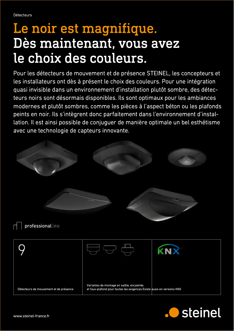 Page 1 de la notice Brochure Steinel IS 3360 40m