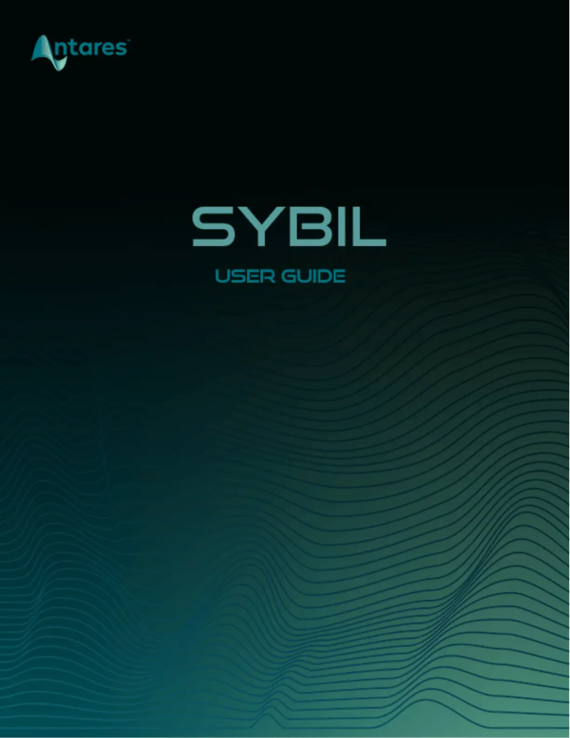 Page 1 de la notice Manuel utilisateur Antares SYBIL Evo