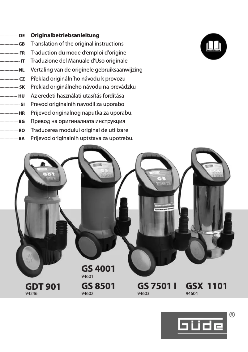 Página 1 del manual Manual de usuario Güde GS 8501
