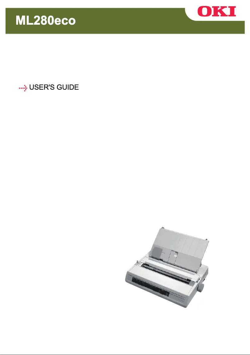 Image de la première page du manuel de l'appareil ML280eco