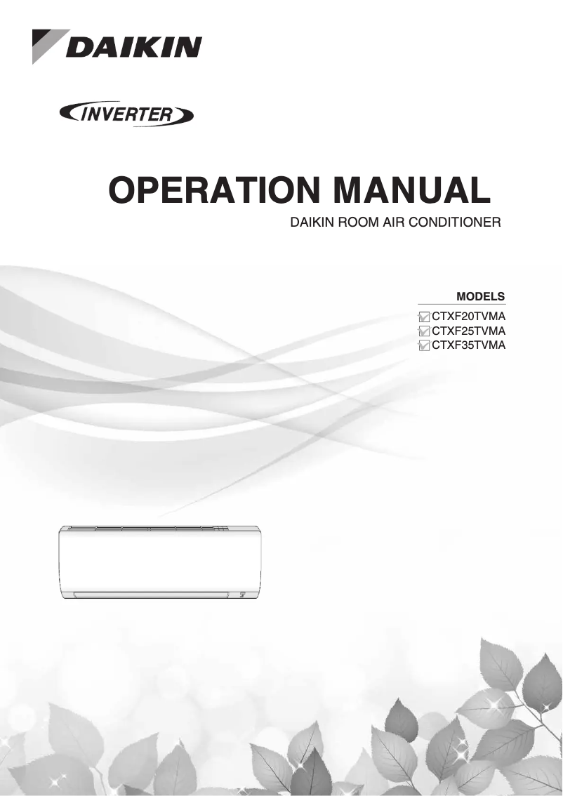 Página 1 del manual Manual de usuario Daikin CTXF50TVMA