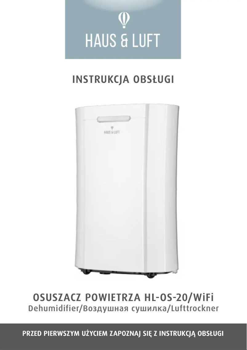 Page 1 de la notice Manuel utilisateur Haus & Luft HL-OS-20 WIFI