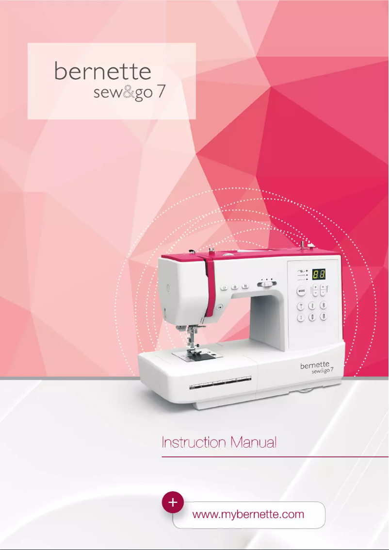 Page n°1 - Manuel utilisateur Bernette Sew&Go 7