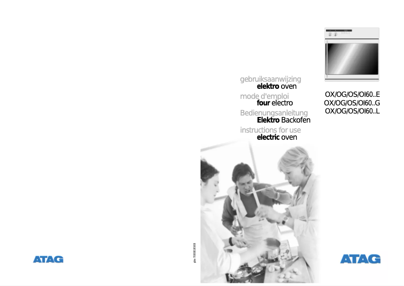 Page n°1 - Manuel utilisateur Atag OG6093LL