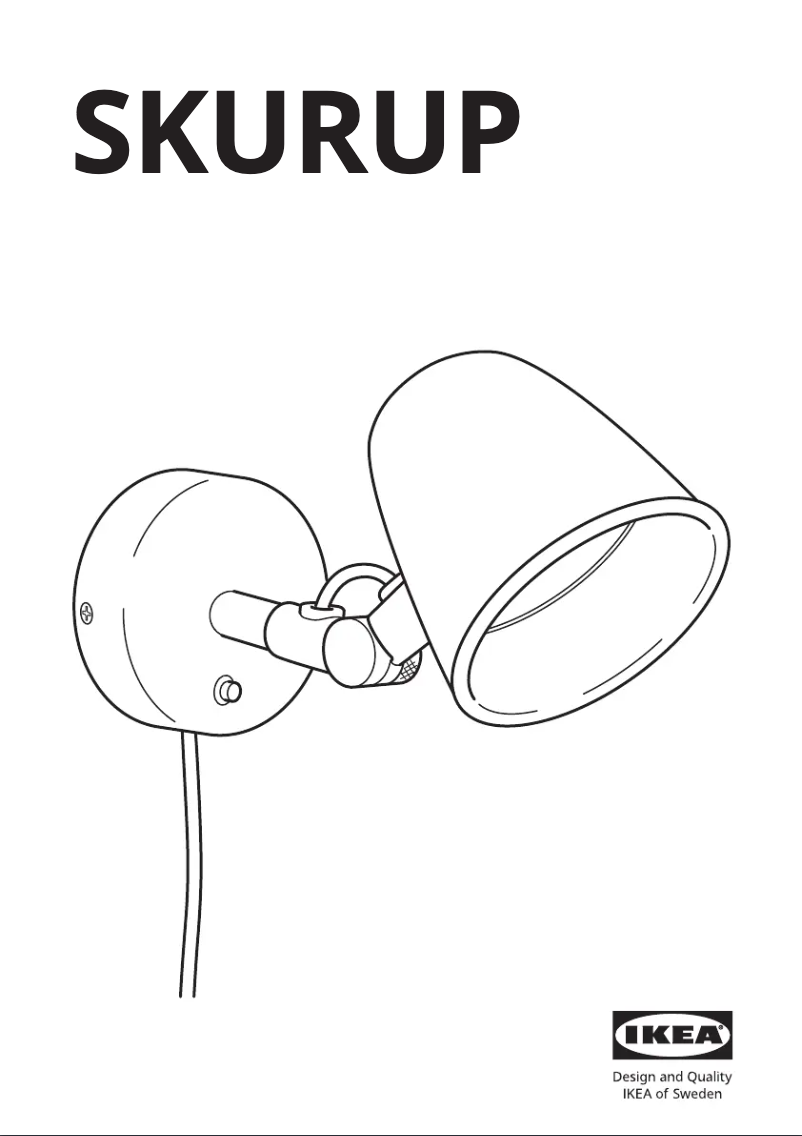 Page 1 de la notice Manuel utilisateur Ikea SKURUP 003.573.54