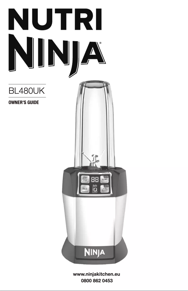 Page 1 de la notice Manuel utilisateur Nutri Ninja Auto-iQ BL480UKMR