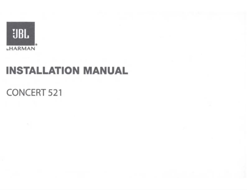 Page n°1 - Manuel utilisateur JBL Concert 521