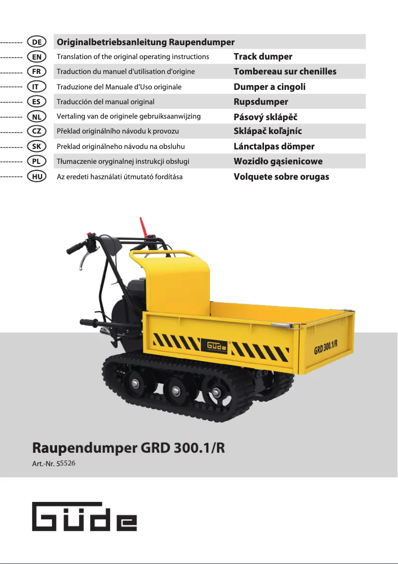 Image de la première page du manuel de l'appareil GRD 300.1/R