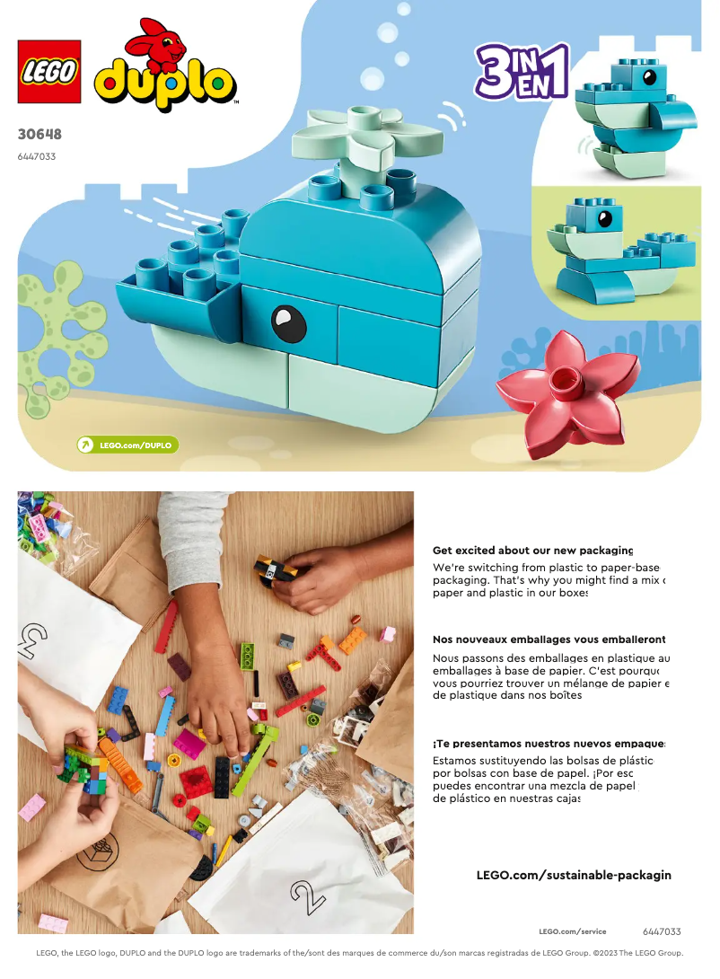 Page n°1 - Manuel utilisateur Lego Duplo 30648