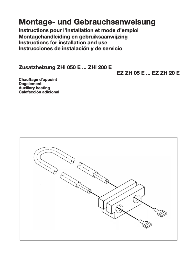 Page 1 de la notice Manuel utilisateur Dimplex ZHi 110 E