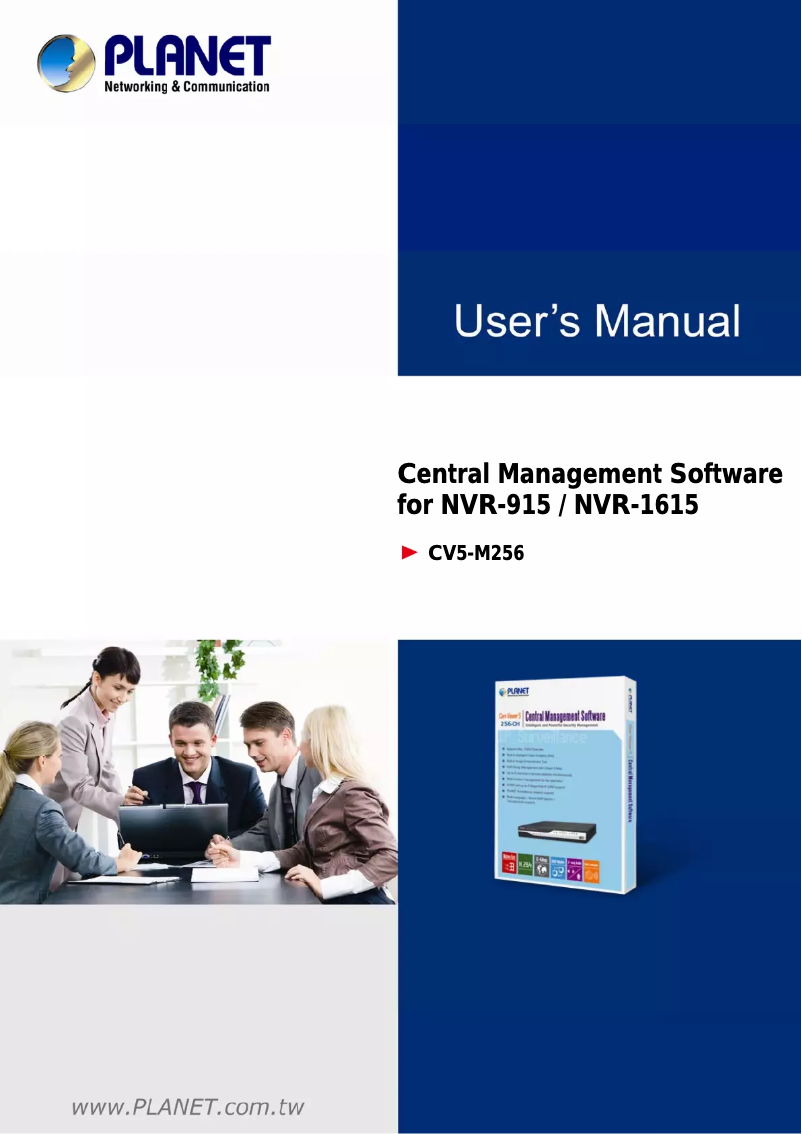 Page 1 de la notice Manuel utilisateur Planet NVR-1615
