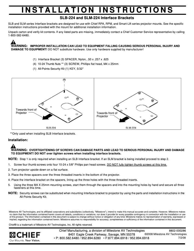Imagen de la primera página del manual del dispositivo SLM224
