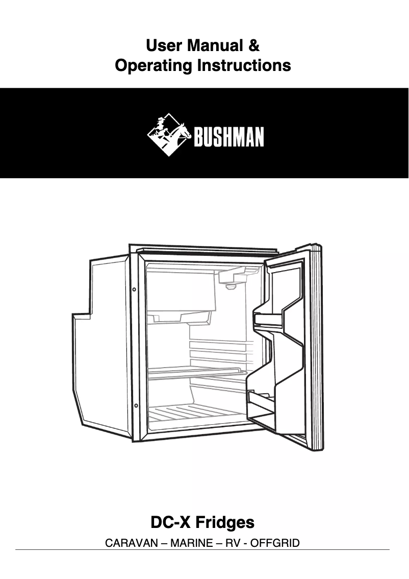 Page n°1 - Manuel utilisateur Bushman DC85-X