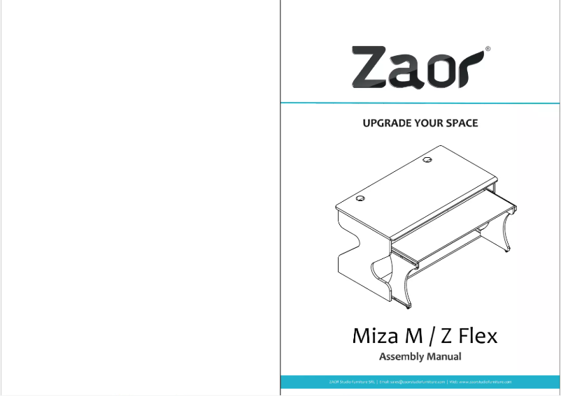 Image de la première page du manuel de l'appareil Miza Z Flex