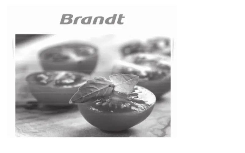 Page 1 de la notice Manuel utilisateur Brandt BPG3400B