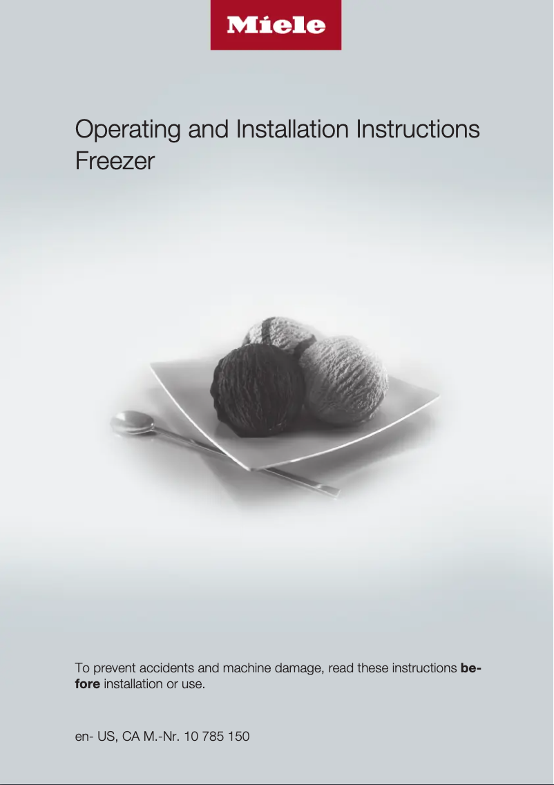 Page 1 de la notice Mode d'emploi Miele F 2671 Vi