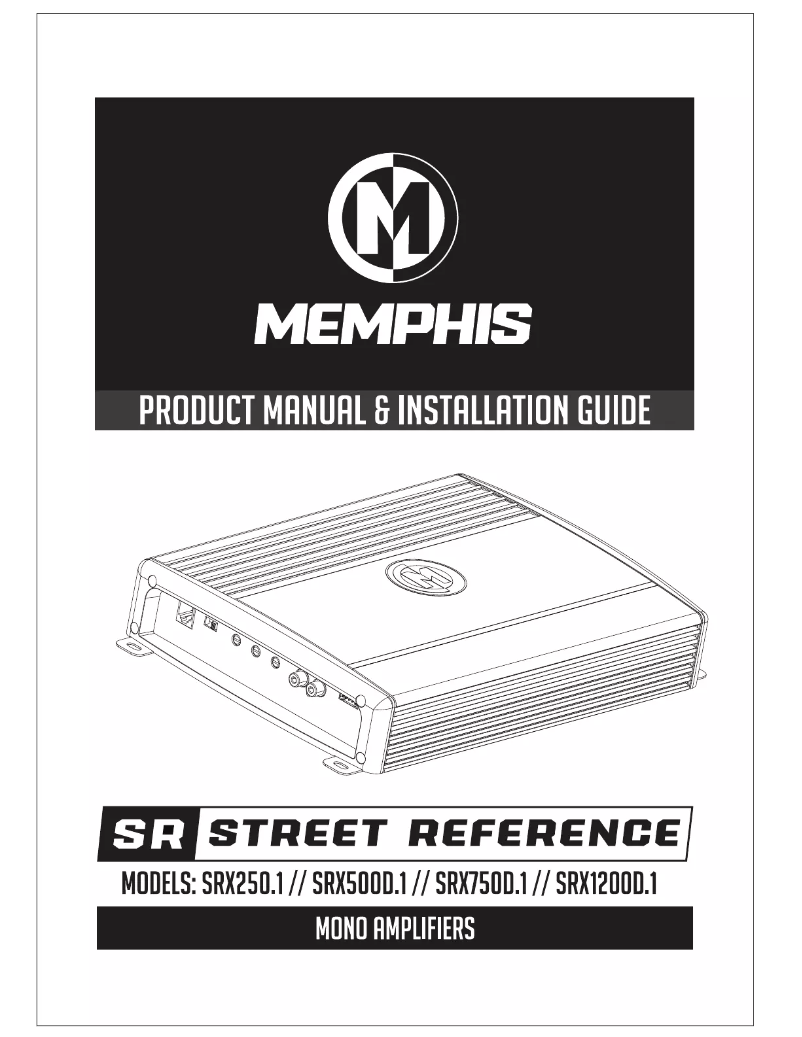 Image de la première page du manuel de l'appareil SRX250.1