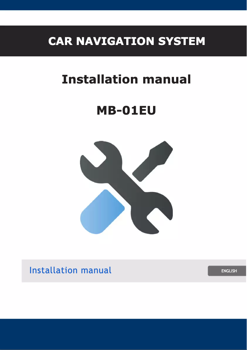 Image de la première page du manuel de l'appareil MB-01EU