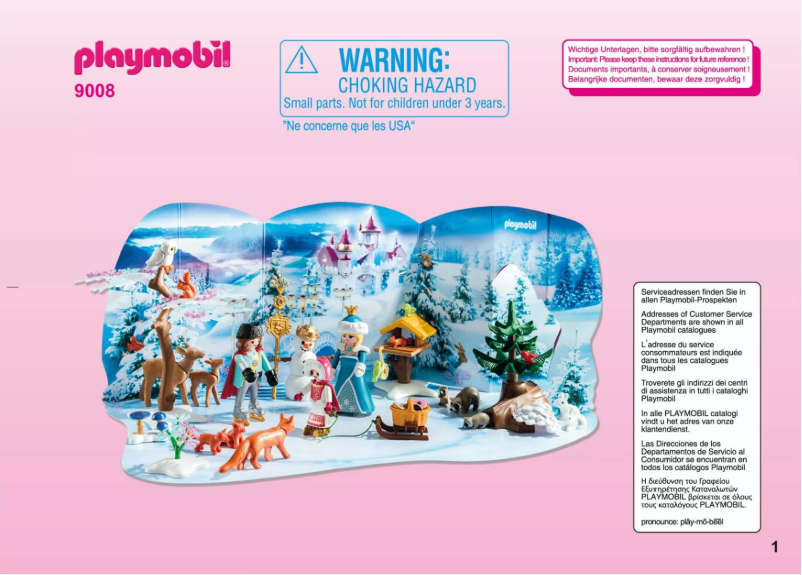 Page n°1 - Manuel utilisateur Playmobil 9008