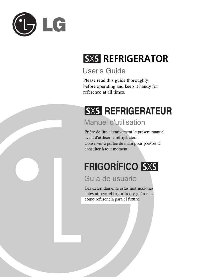 Page n°1 - Manuel utilisateur LG GS97S65CEF