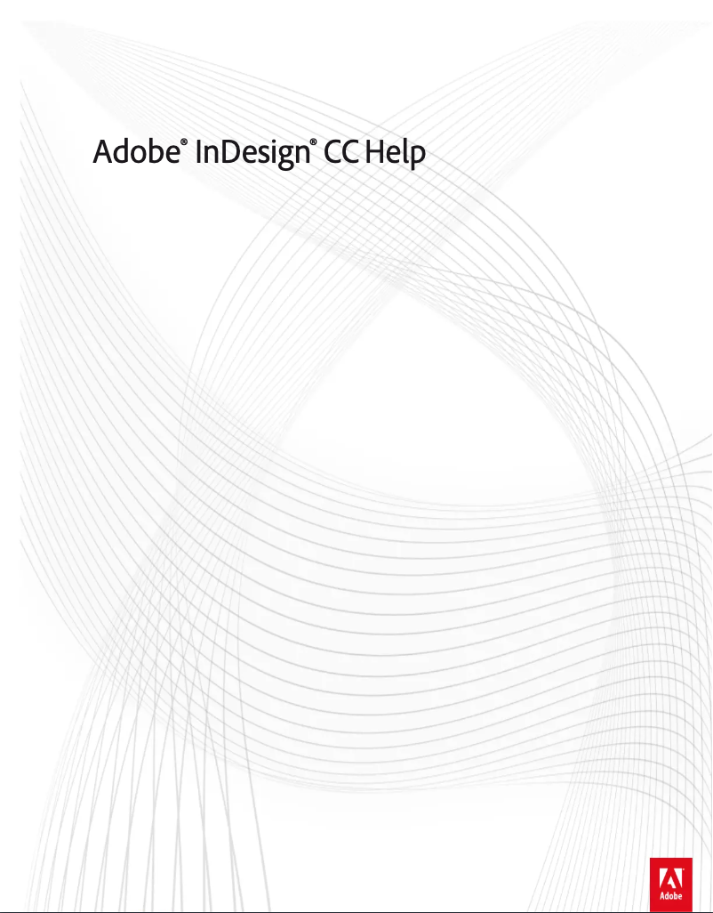 Page n°1 - Manuel utilisateur Adobe InDesign CC