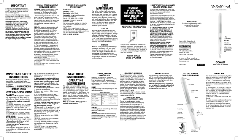 Image de la première page du manuel de l'appareil CD955