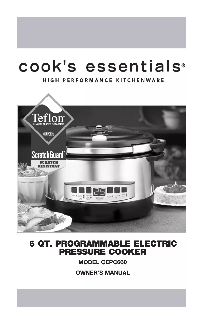 Page n°1 - Manuel utilisateur Cook's essentials CEPC660