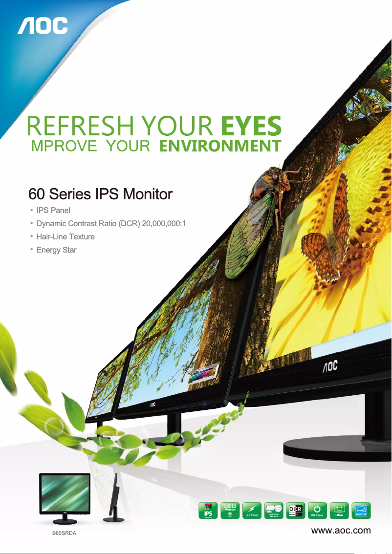 Página 1 del manual Catálogo AOC I960SRDA