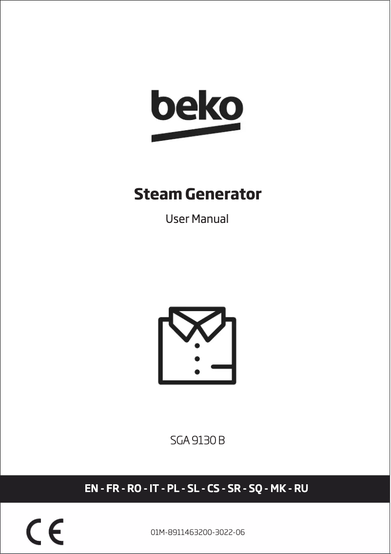 Image de la première page du manuel de l'appareil SGA 9130 B