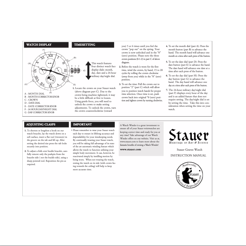 Page n°1 - Manuel utilisateur Stauer 17454