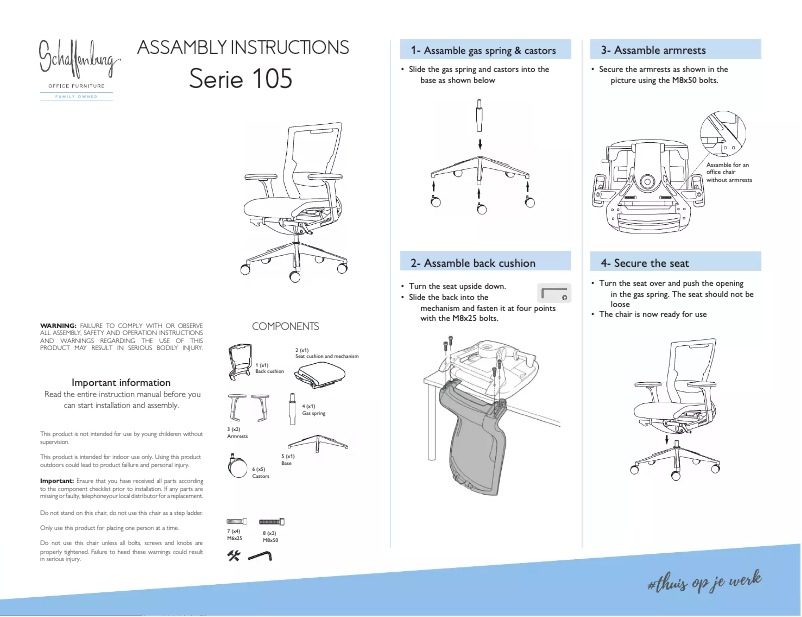 Page n°1 - Manuel utilisateur Schaffenburg 105