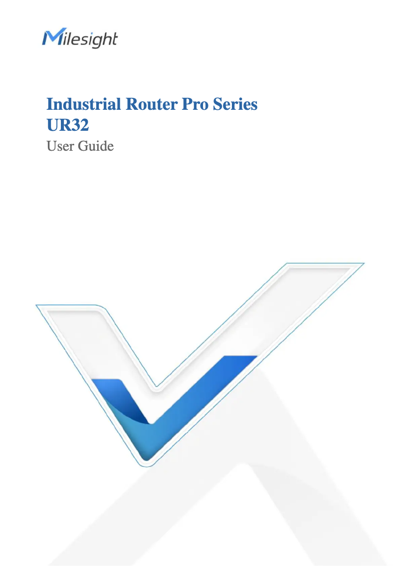 Page n°1 - Manuel utilisateur Milesight UR32-L04AF-W-485