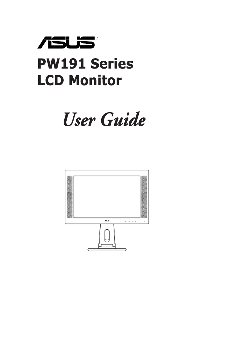 Page 1 de la notice Manuel utilisateur Asus PW191
