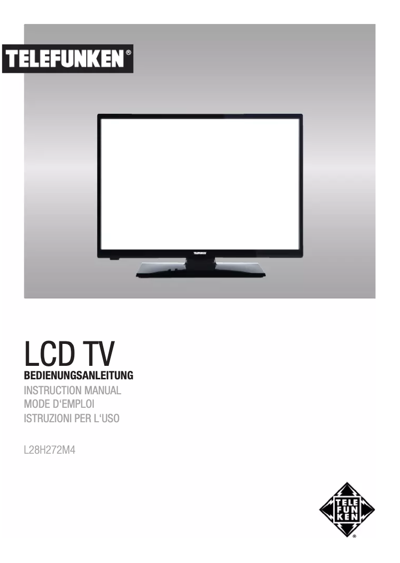 Page n°1 - Manuel utilisateur Telefunken L28H272M4