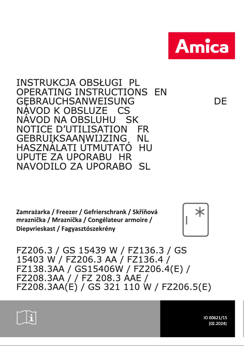 Page n°1 - Fiche technique Amica FZ206.4