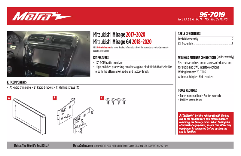 Image de la première page du manuel de l'appareil 95-7019