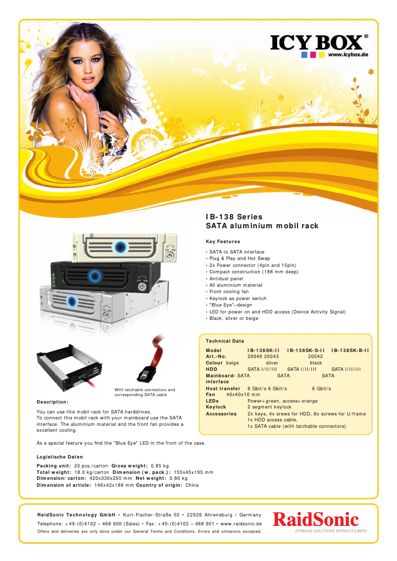 Image de la première page du manuel de l'appareil IB-138SK-II