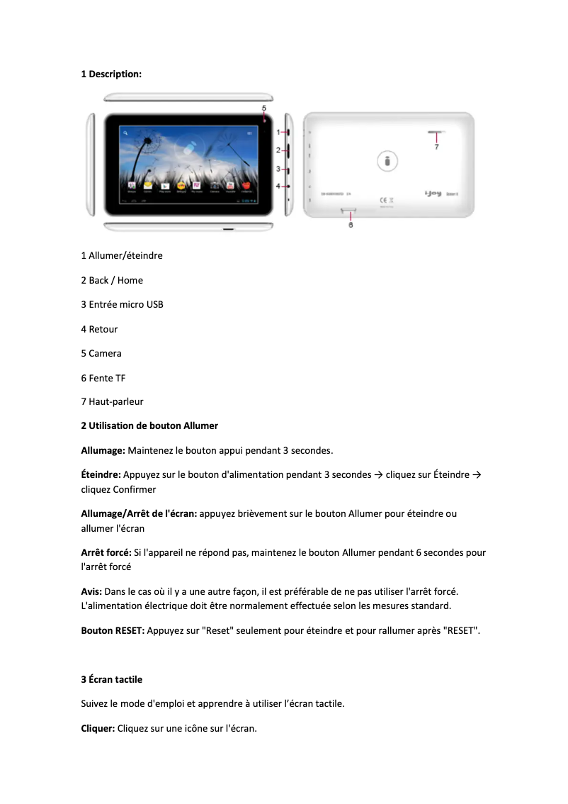 Page n°1 - Manuel utilisateur i-Joy Scooby 2