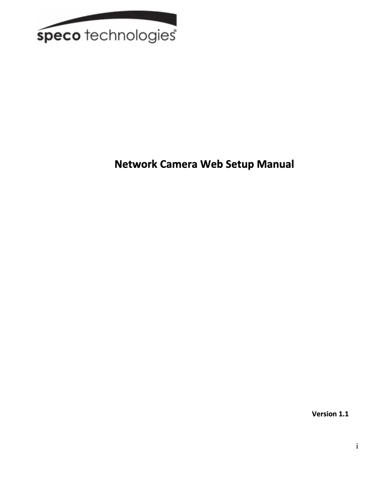 Page 1 de la notice Manuel utilisateur Speco Technologies O4VFBM