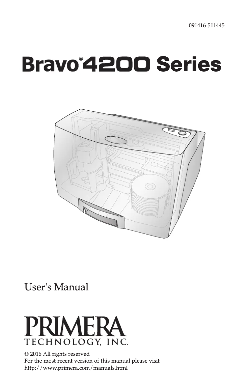 Page 1 de la notice Manuel utilisateur Primera Bravo 4201