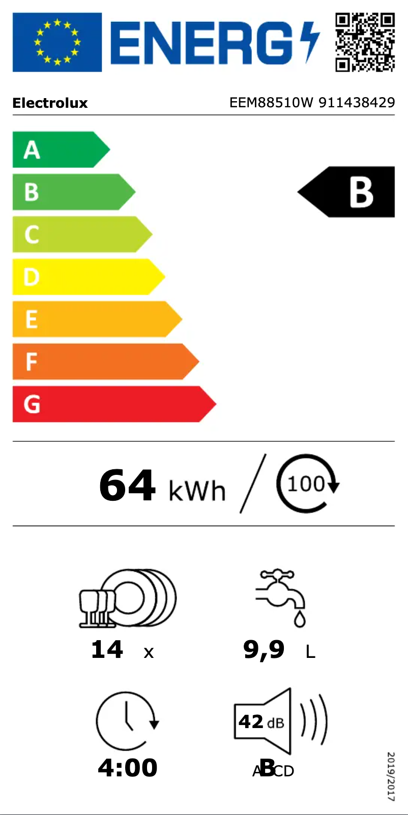 Image de la première page du manuel de l'appareil EEM88510W