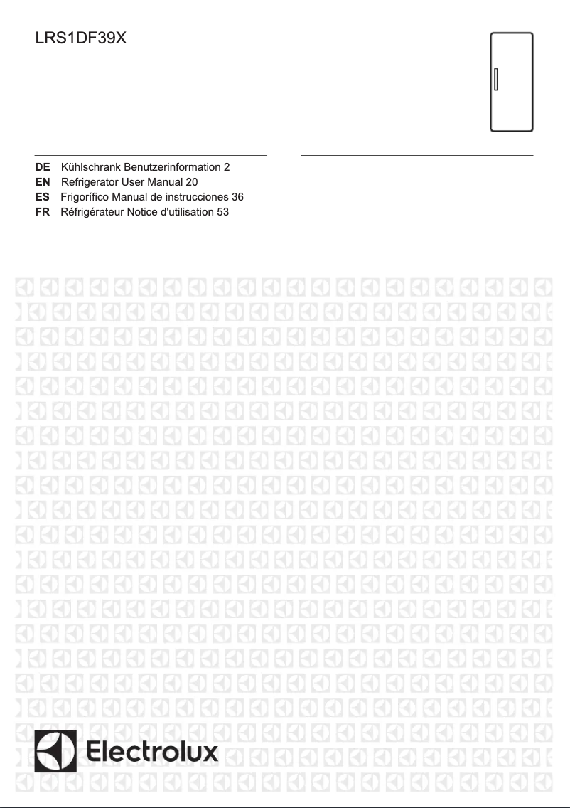 Page n°1 - Manuel utilisateur Electrolux LRS1DF39W