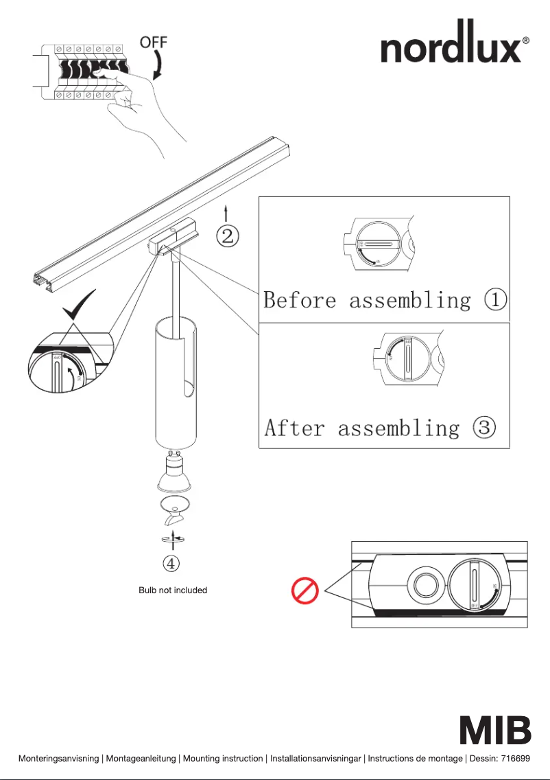 Page n°1 - Manuel utilisateur Nordlux MIB 6