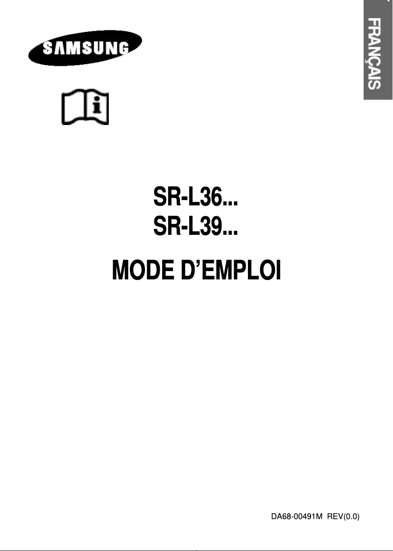 Page 1 de la notice Manuel utilisateur Samsung RL36EBSW