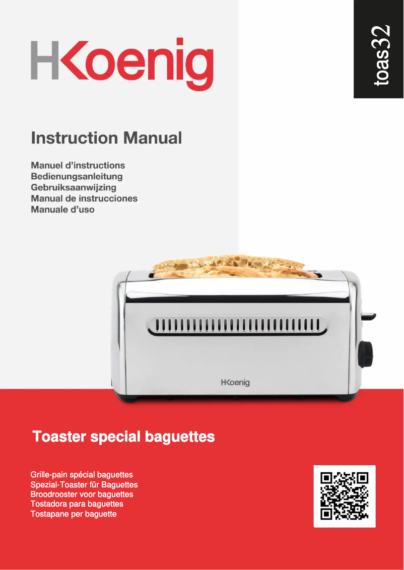 Image de la première page du manuel de l'appareil TOAS32